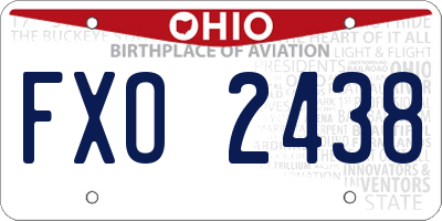 OH license plate FXO2438