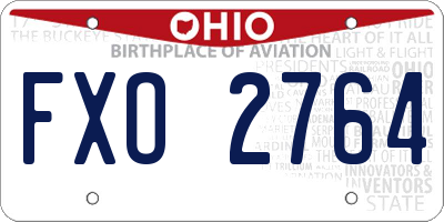 OH license plate FXO2764