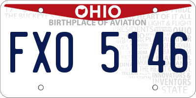 OH license plate FXO5146