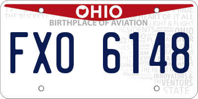 OH license plate FXO6148