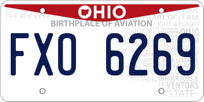 OH license plate FXO6269