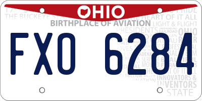 OH license plate FXO6284