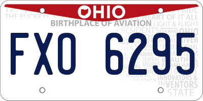 OH license plate FXO6295