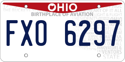 OH license plate FXO6297