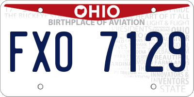 OH license plate FXO7129