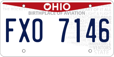 OH license plate FXO7146