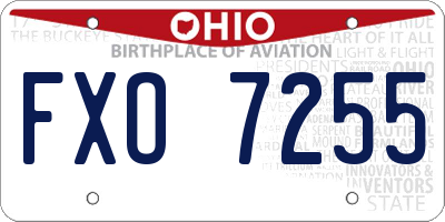 OH license plate FXO7255