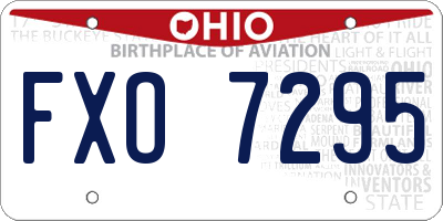 OH license plate FXO7295
