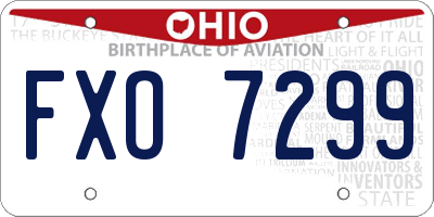 OH license plate FXO7299