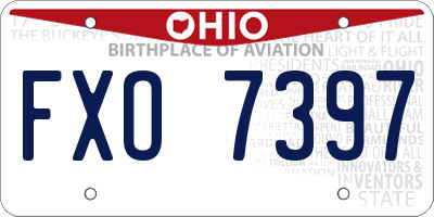 OH license plate FXO7397