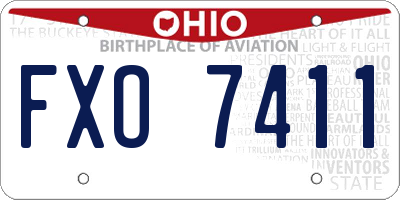 OH license plate FXO7411