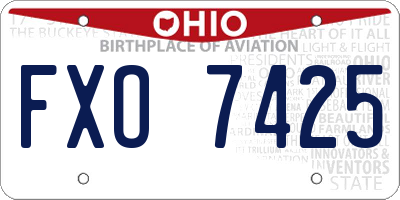 OH license plate FXO7425