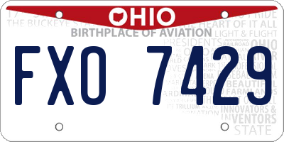 OH license plate FXO7429