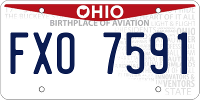 OH license plate FXO7591