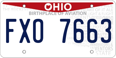 OH license plate FXO7663