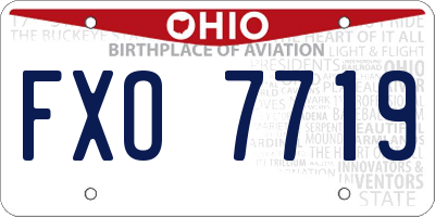 OH license plate FXO7719