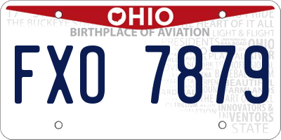 OH license plate FXO7879