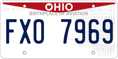 OH license plate FXO7969