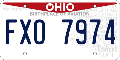 OH license plate FXO7974