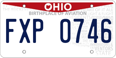 OH license plate FXP0746