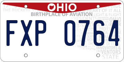 OH license plate FXP0764