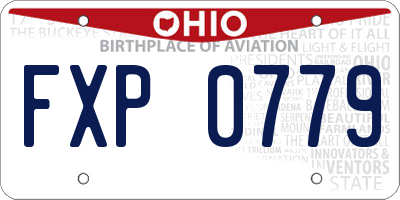 OH license plate FXP0779