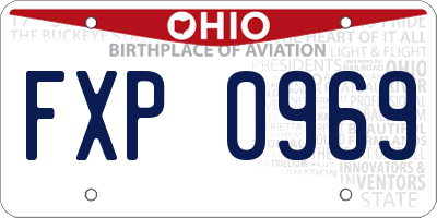 OH license plate FXP0969