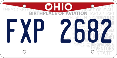 OH license plate FXP2682