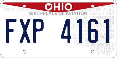 OH license plate FXP4161