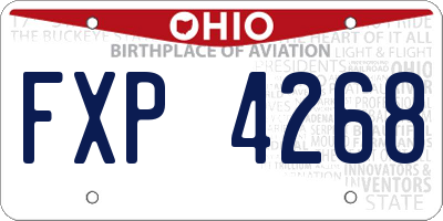 OH license plate FXP4268
