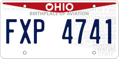 OH license plate FXP4741