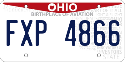 OH license plate FXP4866