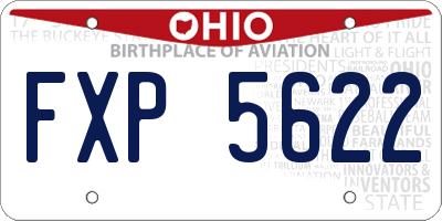 OH license plate FXP5622
