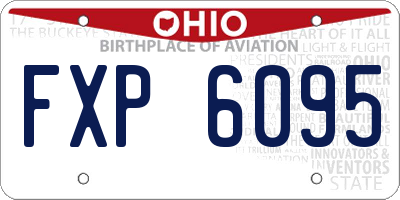OH license plate FXP6095