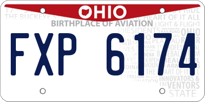 OH license plate FXP6174