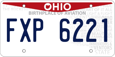OH license plate FXP6221