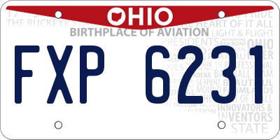 OH license plate FXP6231