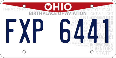 OH license plate FXP6441