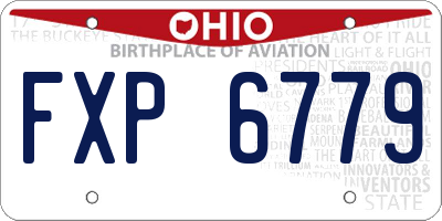 OH license plate FXP6779
