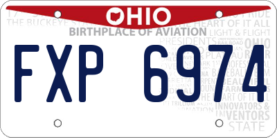 OH license plate FXP6974