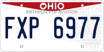 OH license plate FXP6977