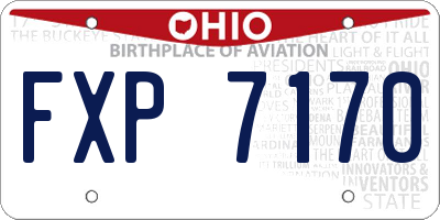 OH license plate FXP7170