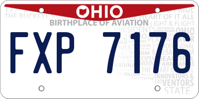 OH license plate FXP7176