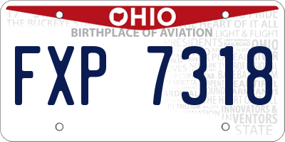 OH license plate FXP7318