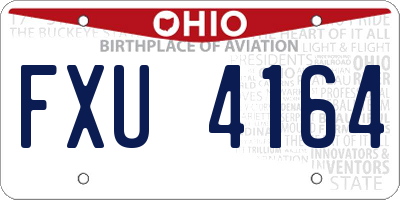 OH license plate FXU4164