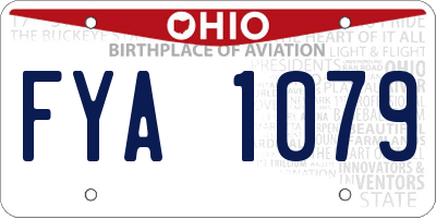 OH license plate FYA1079