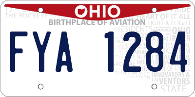 OH license plate FYA1284
