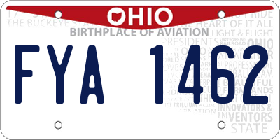OH license plate FYA1462