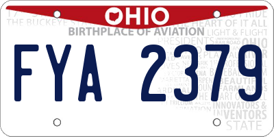 OH license plate FYA2379