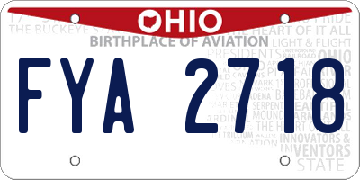 OH license plate FYA2718